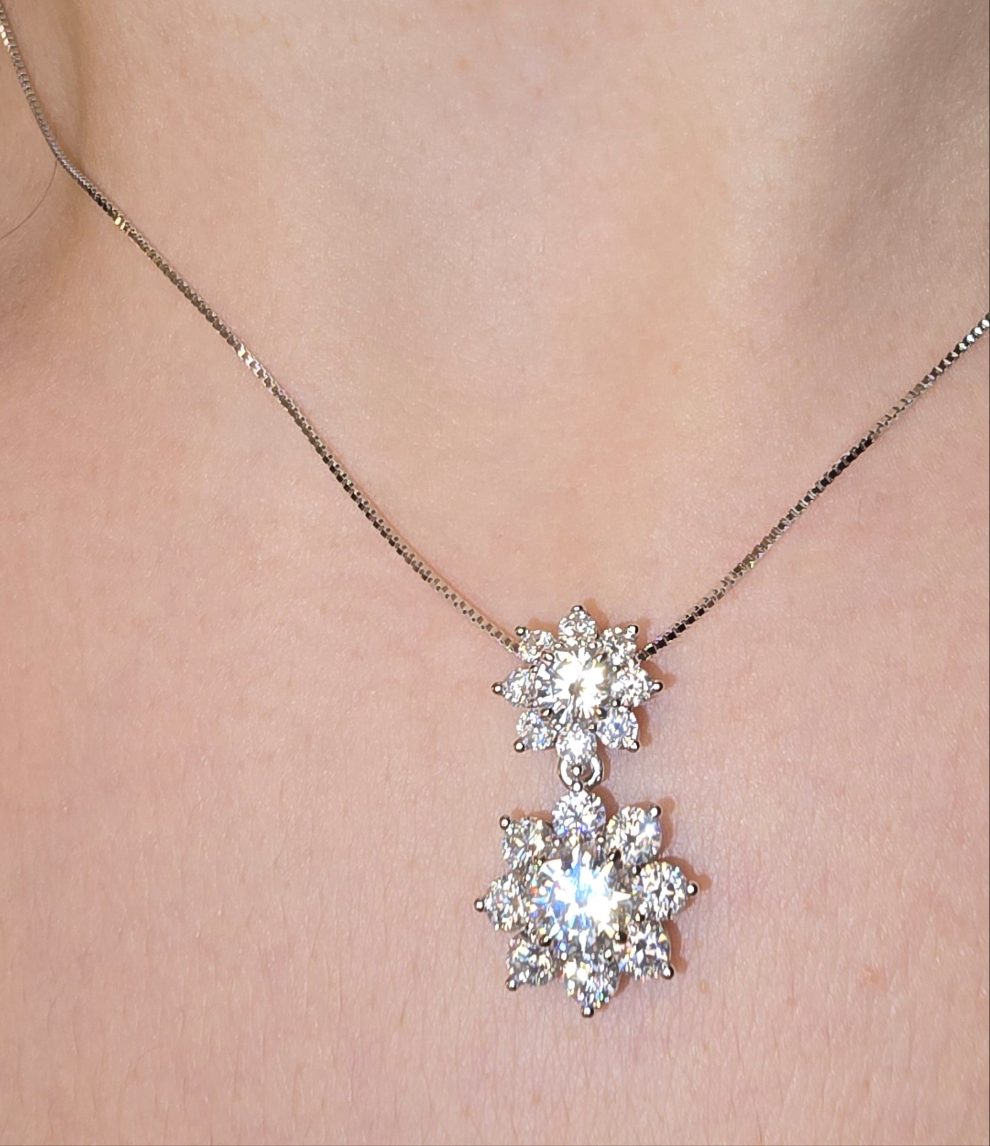 Dubbel Solros halsband