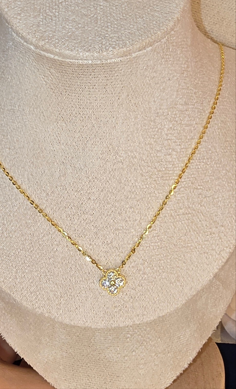 fyrklöverdesign halsband