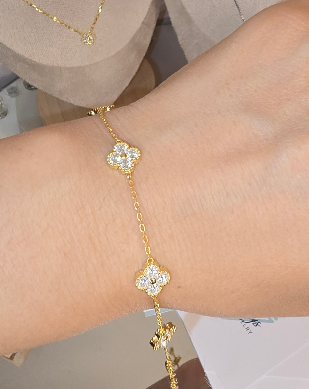 fyrklöverdesign armband