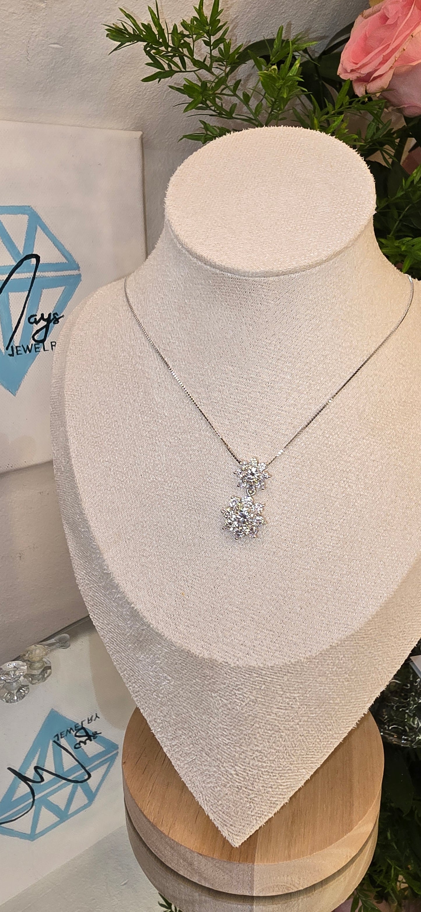 Dubbel Solros halsband