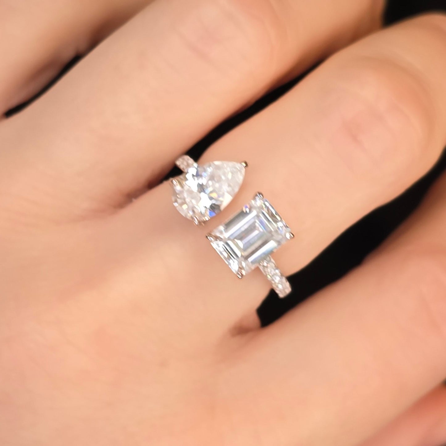 Radiant & Pear Cut Moissanite