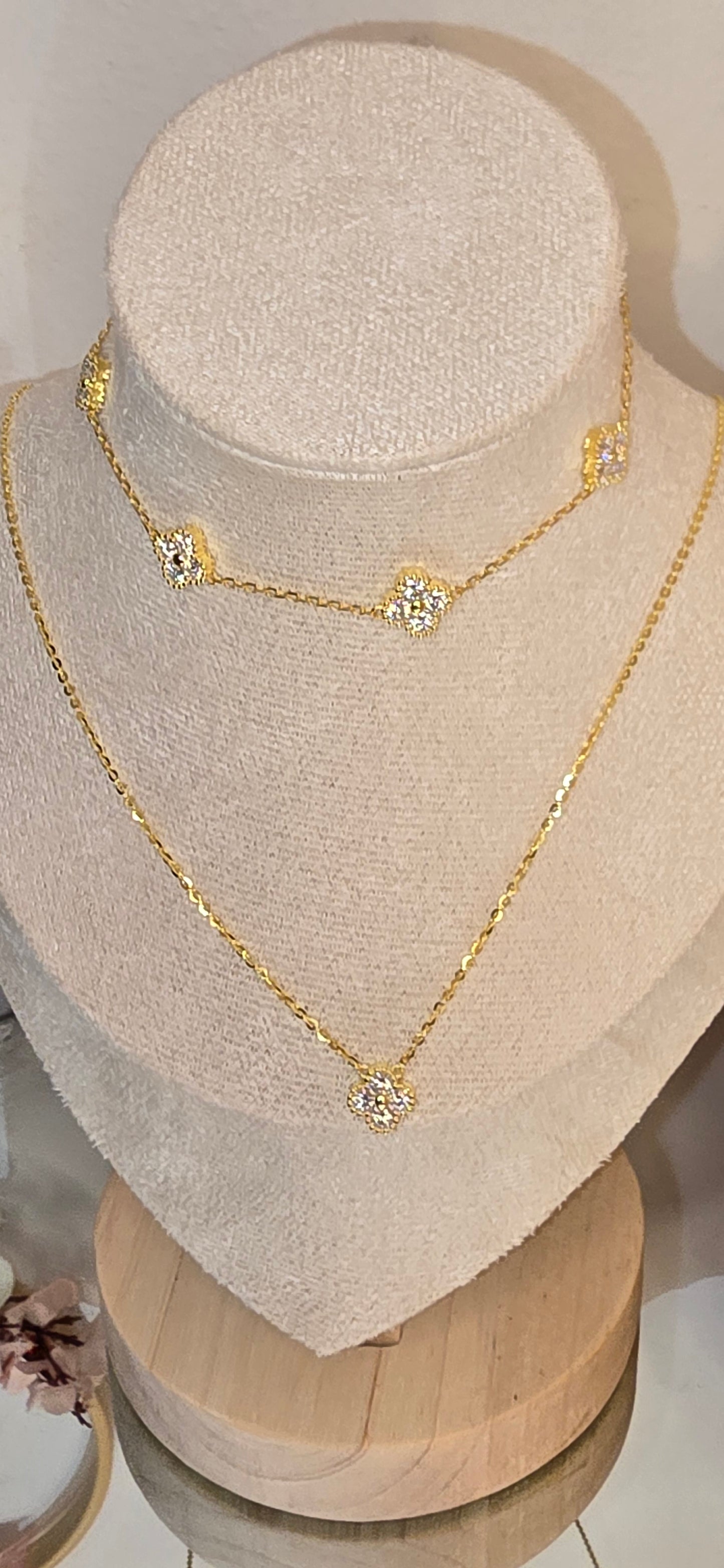 fyrklöverdesign halsband