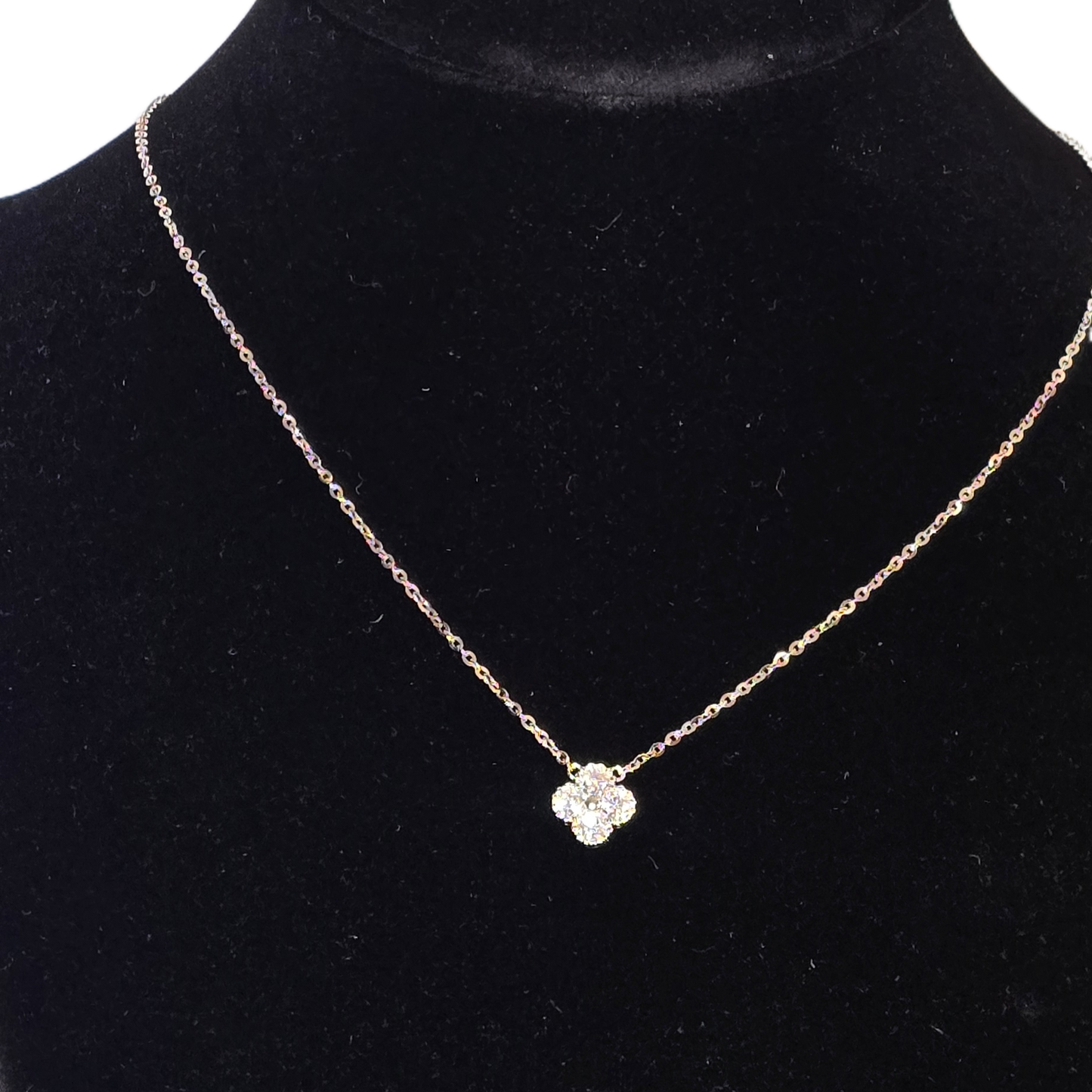 fyrklöverdesign halsband