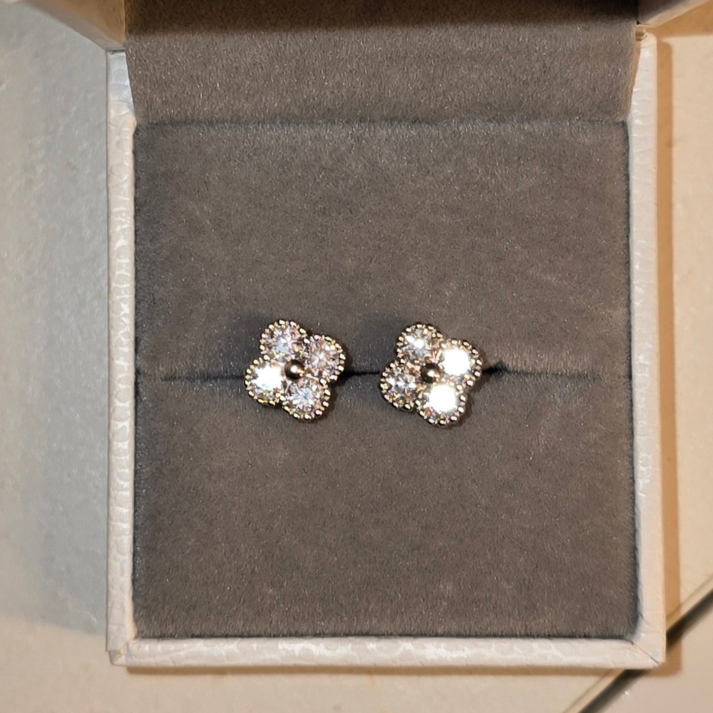 fyrklöverdesign örhänge