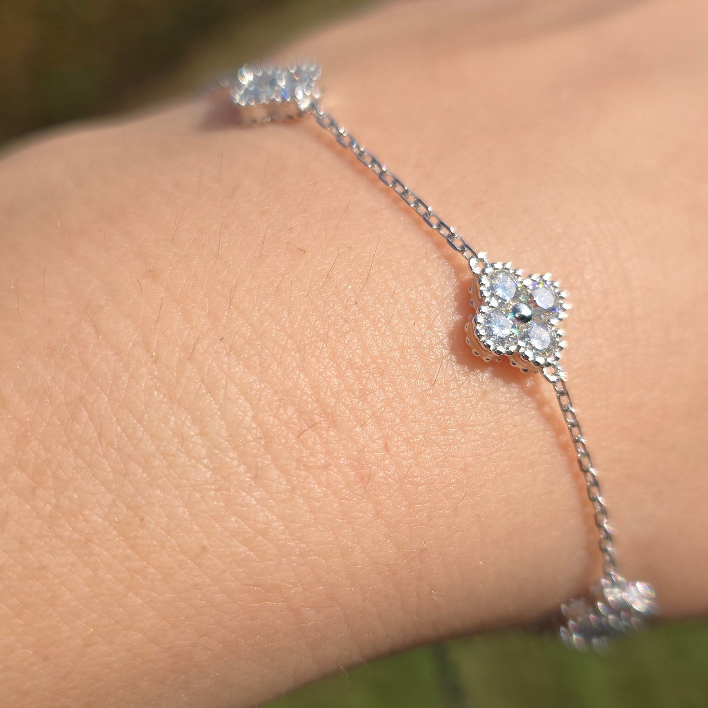 fyrklöverdesign armband