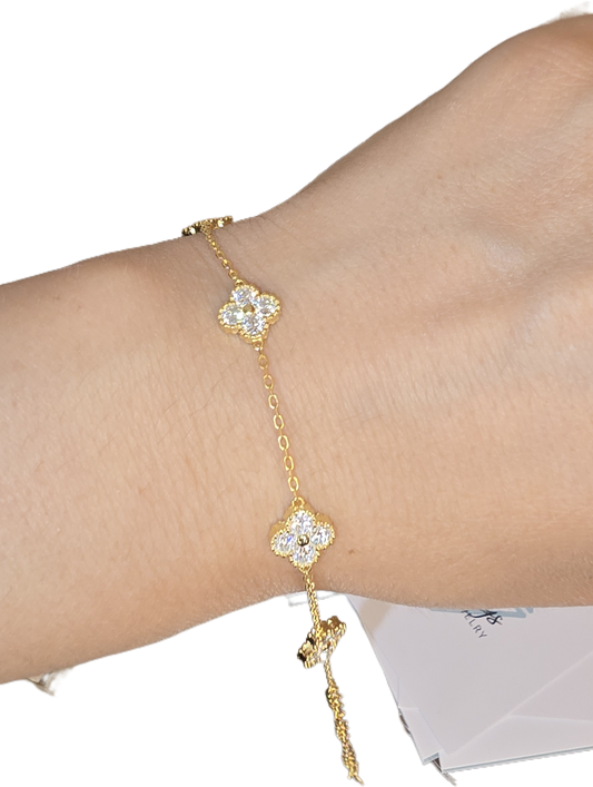 fyrklöverdesign armband
