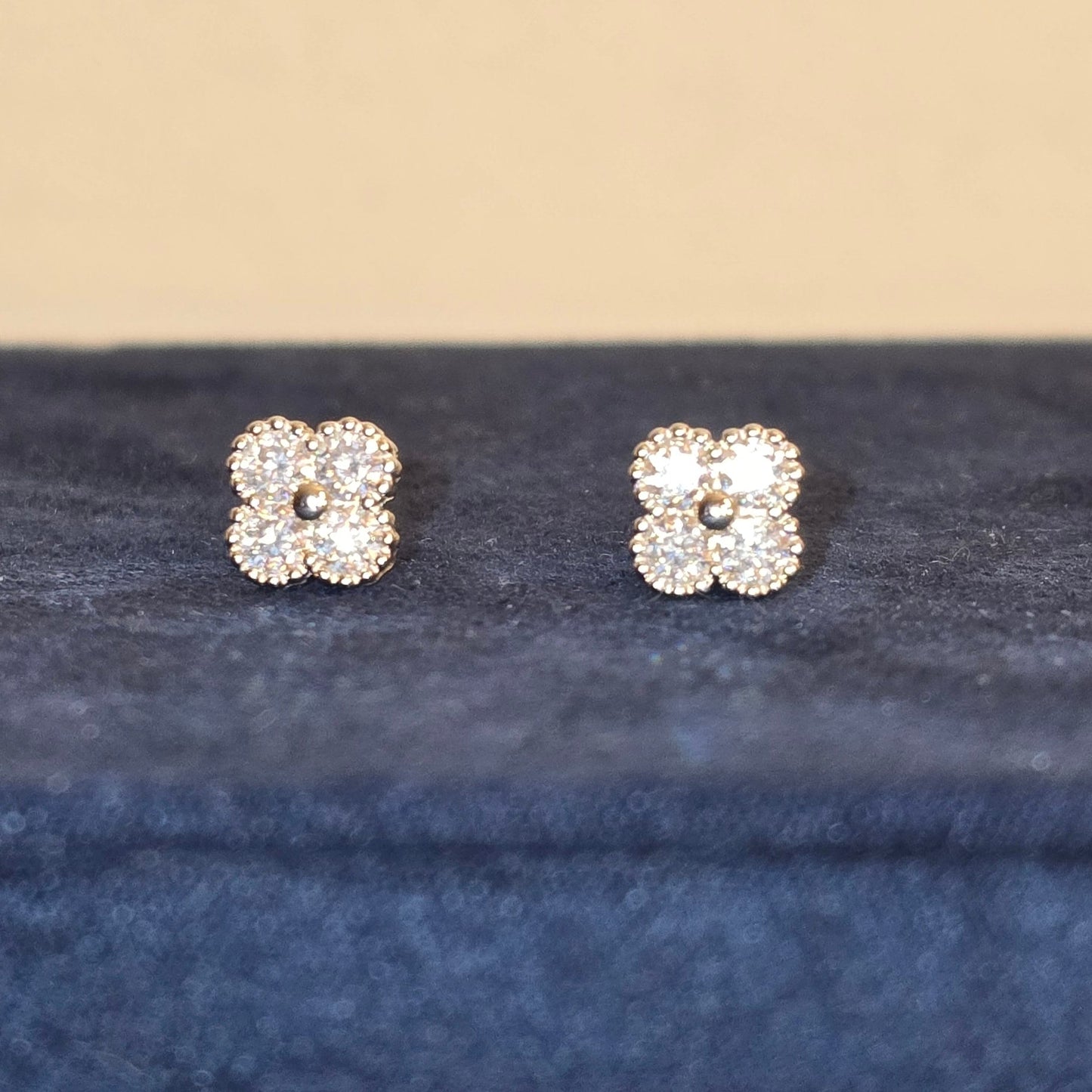 fyrklöverdesign örhänge