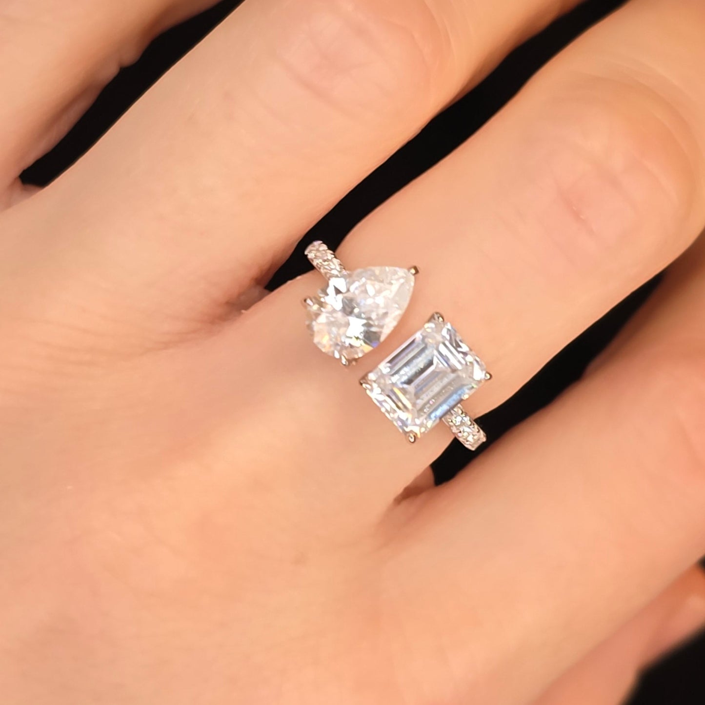 Radiant & Pear Cut Moissanite