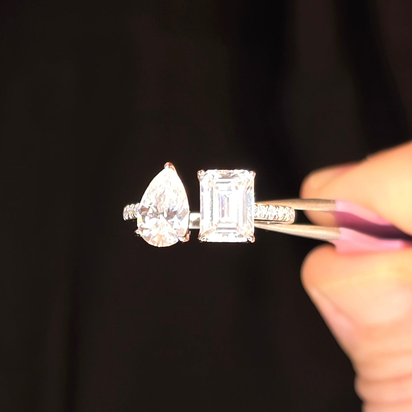 Radiant & Pear Cut Moissanite