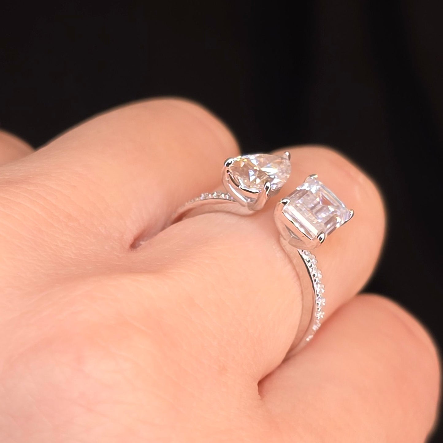 Radiant & Pear Cut Moissanite
