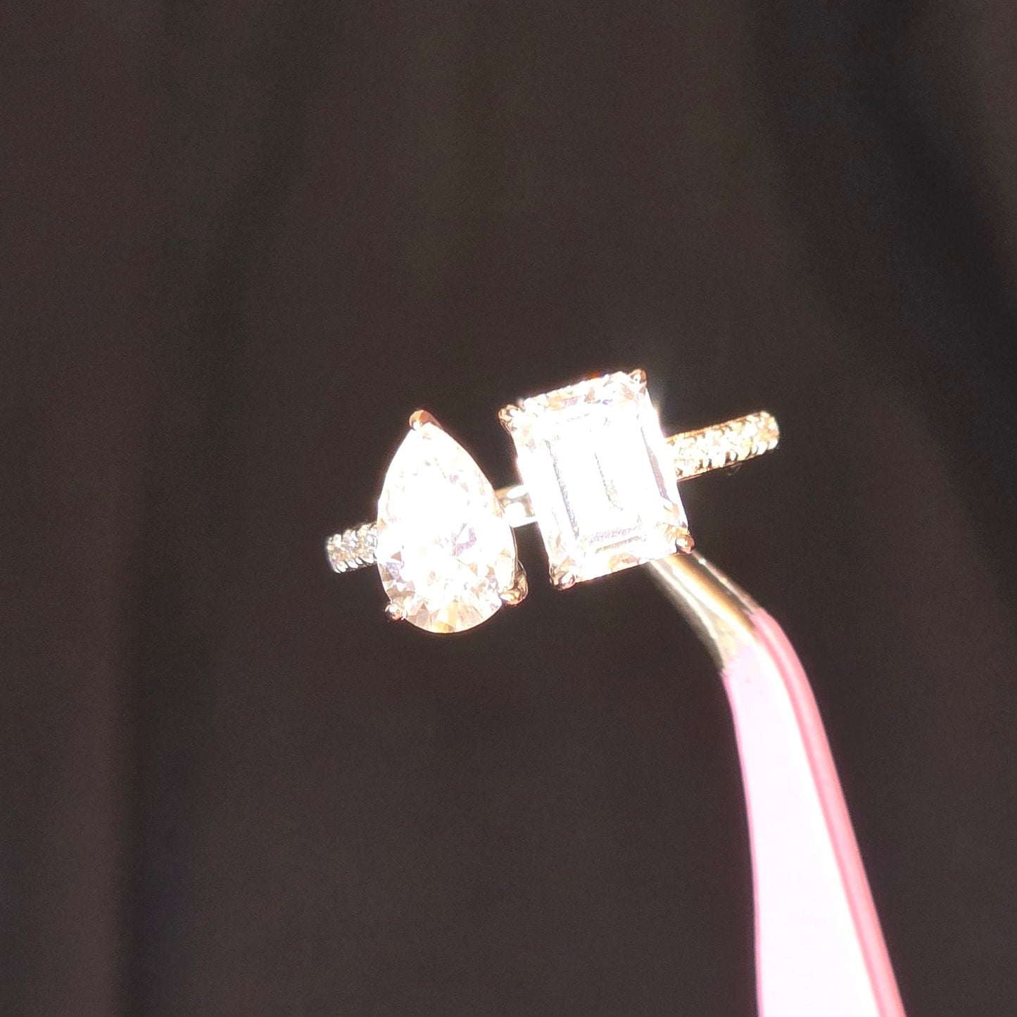 Radiant & Pear Cut Moissanite