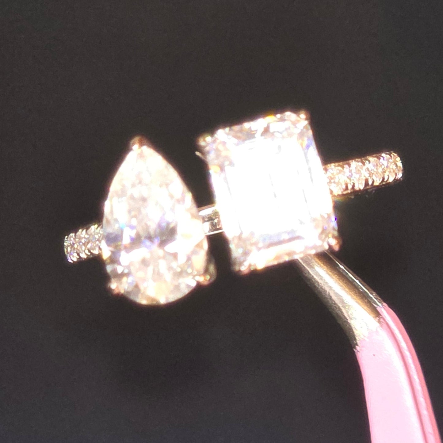 Radiant & Pear Cut Moissanite